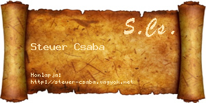 Steuer Csaba névjegykártya